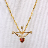 Queen of Hearts Gold Plated Necklace