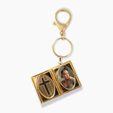 Photo Jesus Locket Book Key Chain