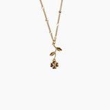 Dainty Up Side Down Flower Necklace