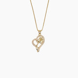 Rosette Amor Gold Plated Necklace