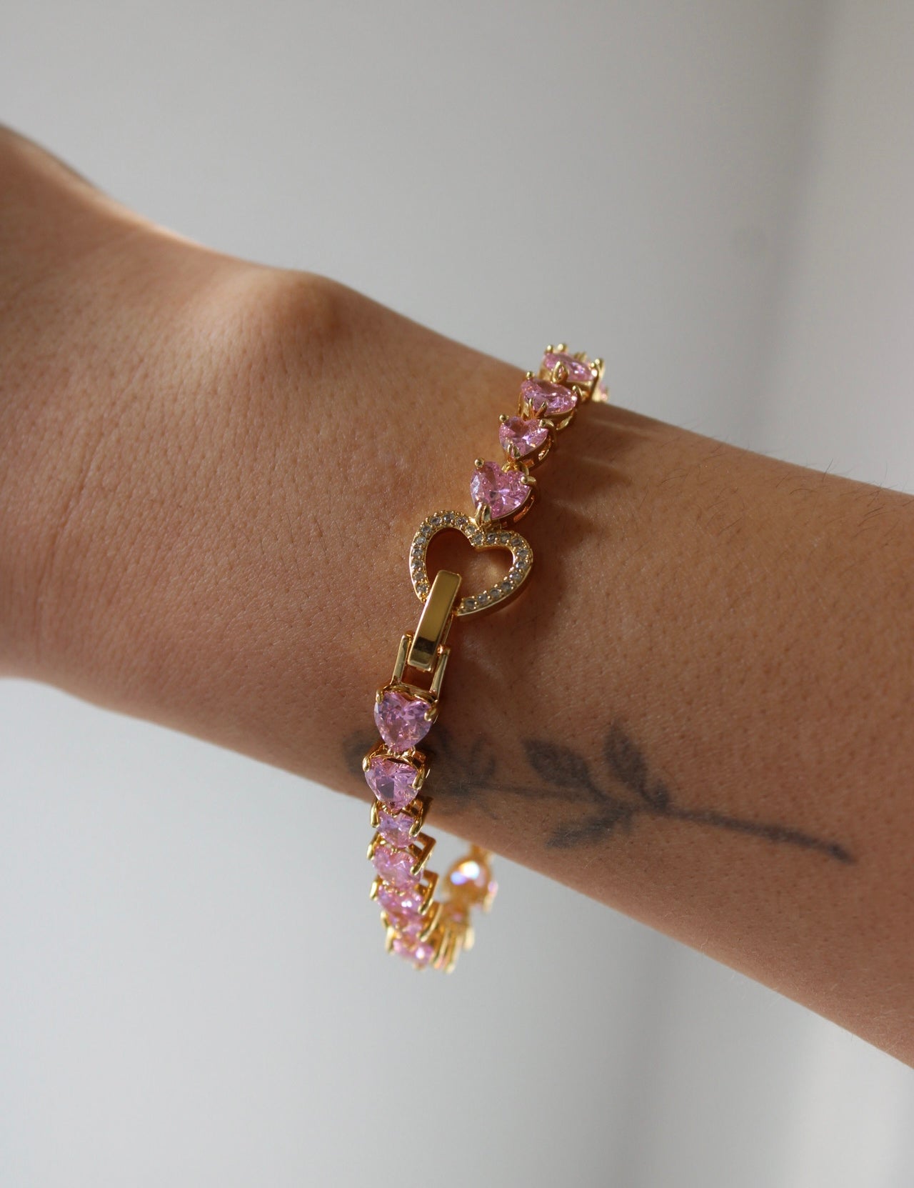 Heart Tennis Bracelet