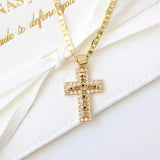 Madre Cross Gold Plated Necklace