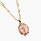 Pink Guadalupe 14K Gold Plated Necklace