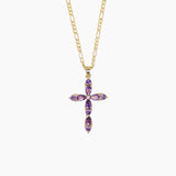 My Lovely Orchid Cross Necklace