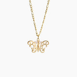 Nova Gold Plated Butterfly Necklace