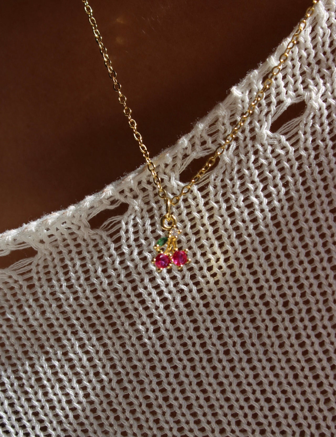 14k Fruit Charms Necklace