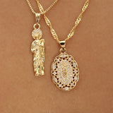 San Judas Gold Plated Necklace