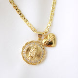 Guadalupe Mom Double Necklace