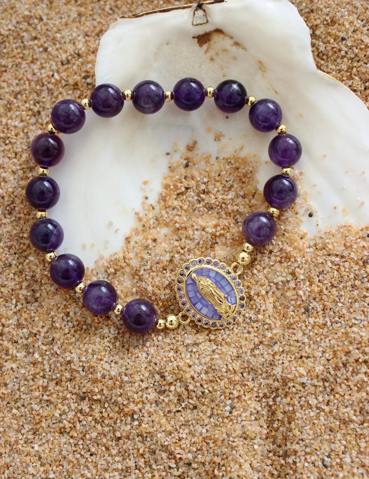 14k Crystal Guadalupe Bracelet
