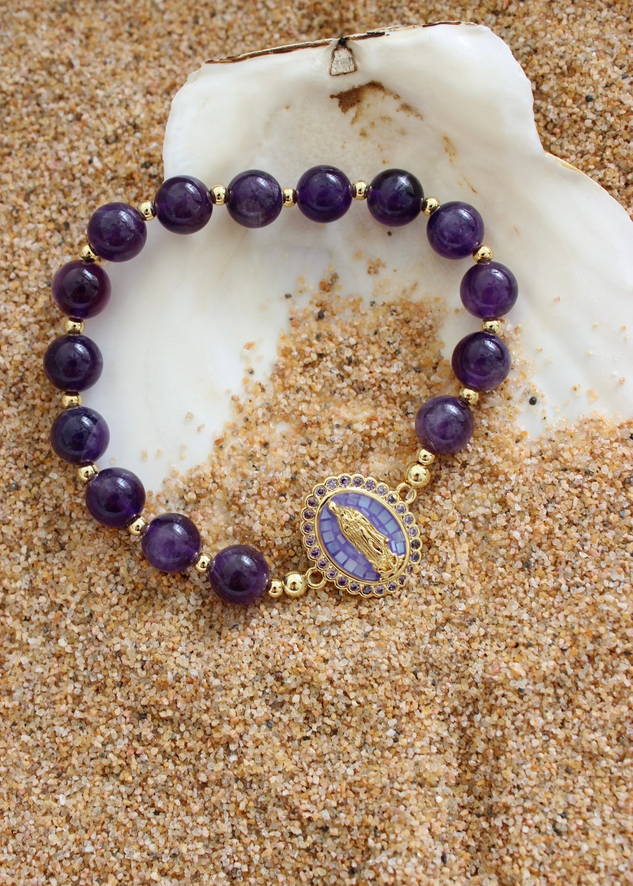 14k Crystal Guadalupe Bracelet