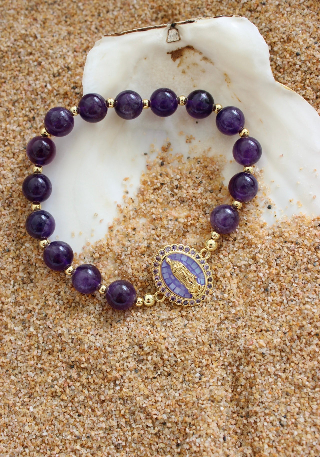 14k Crystal Guadalupe Bracelet