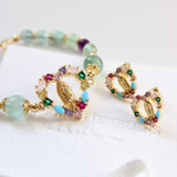 14K Colored Guadalupe Bracelet Set