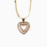 Iced Out Mini Heart Necklace