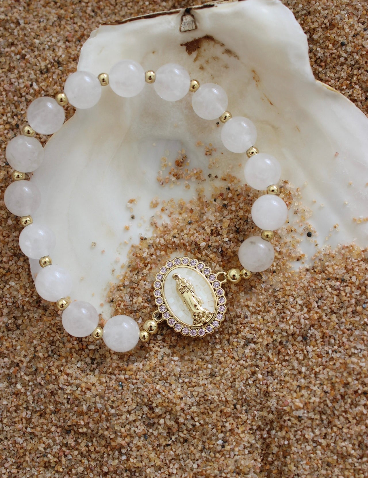 14k Crystal Guadalupe Bracelet