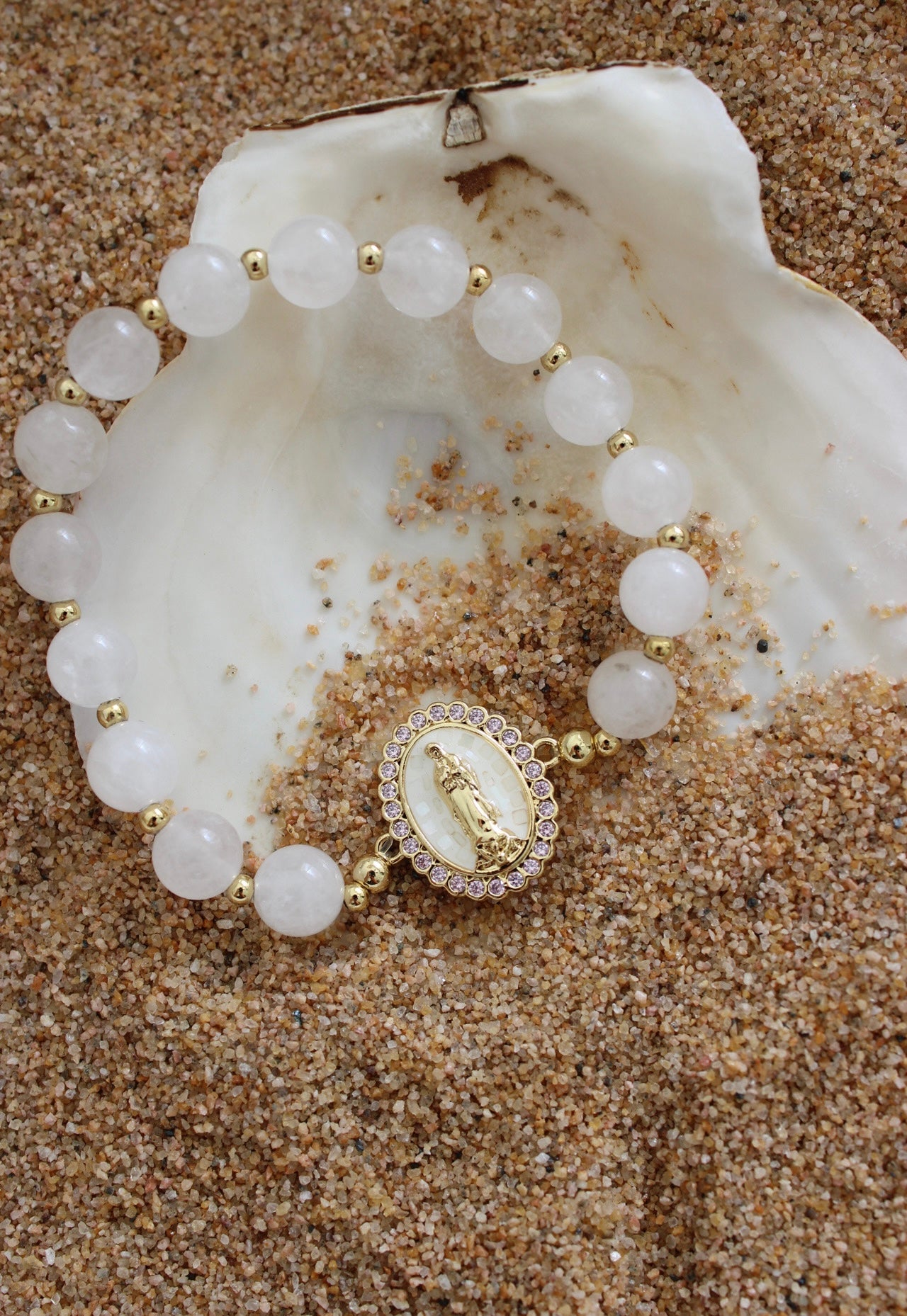 14k Crystal Guadalupe Bracelet