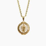San Judas All Over Gold Necklace