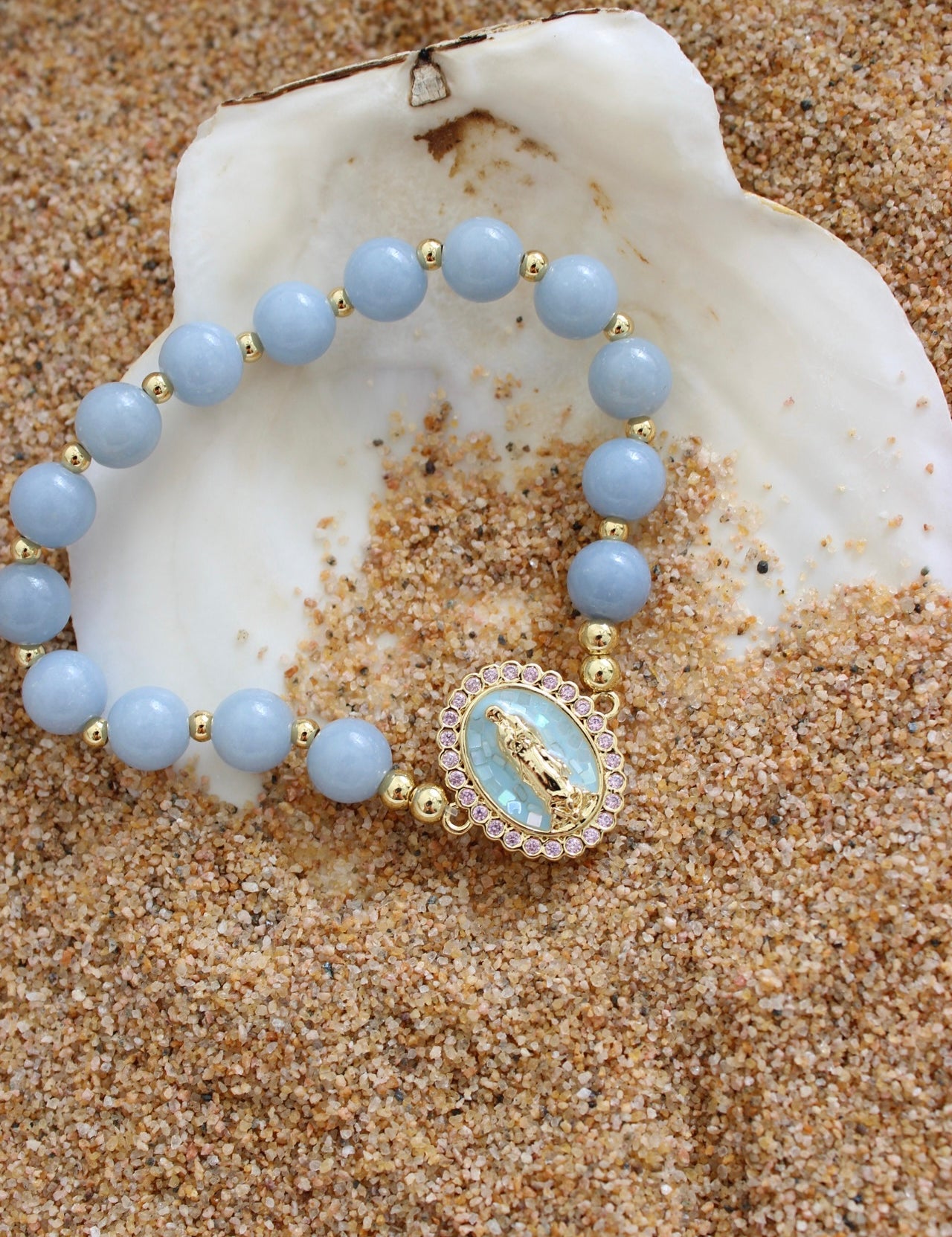14k Crystal Guadalupe Bracelet