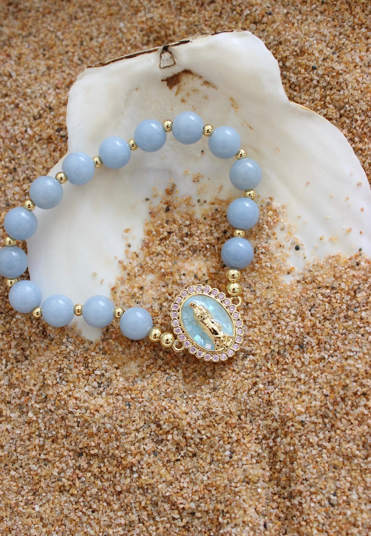 14k Crystal Guadalupe Bracelet