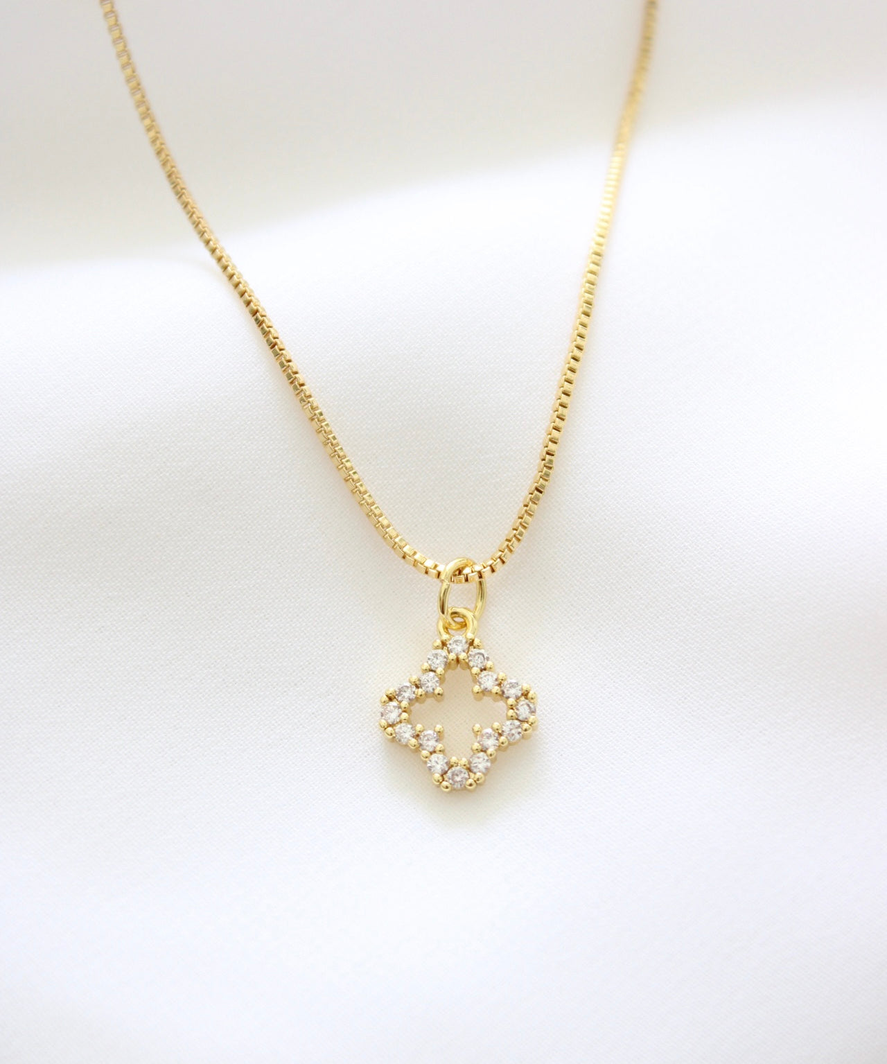 Clover 14K Gold Plated Necklace