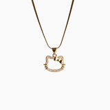 Hello Kitty Gold Plated Necklace