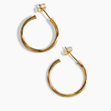 925 Gold Plated Hoops