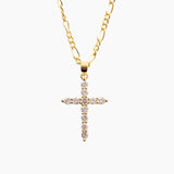 Glammed Up Crystal Cross Necklace