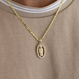 San Judas Men Gold Plated Necklace