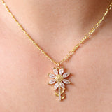 El Girasol Gold Plated Necklace