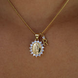 St Mary Dainty Initial Necklace