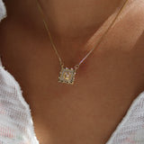 Heart Filled With Gold Necklace