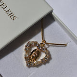 Elegant Diamond Heart Necklace Necklace